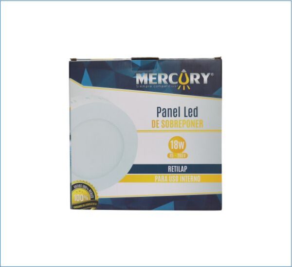 Panel led 18w sobreponer Mercury. - Imagen 2